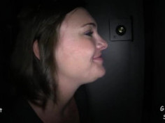 Emma’s first gloryhole swallow.
