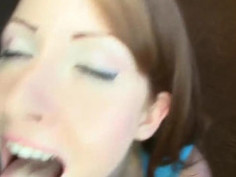 Nikky swallows a load at AmateurAllure.com.