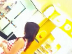 LONG HAIR SEXY MILF SHORT DRESS before u see this video, let’s guess.. what color panties style this pretty mommy wearing?