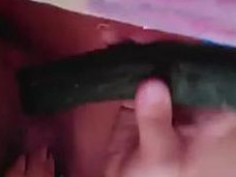 Cucumber masturbation