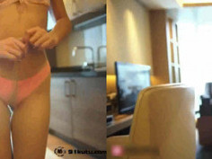 肉絲美腿好身材妹子吐血誘惑，絲襪控不要錯過