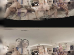 Sex Party With Three Sexy Girls In Virtual Reality