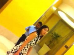 when i was walking around in mall, i saw a long hair OL lady is pass by me…and she is wearing a white short dress..so i keep following her (my phone camera is already in the plastic bag turn on) and she finally going up to escalator..i keep looking behind