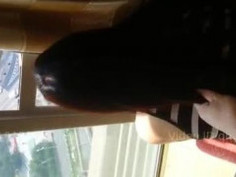 [國語自拍]跟小三開房間～邊做邊看風景！小三被幹到唉唉叫（有影）