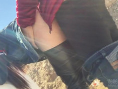 黑皮褲妹妹咬咬後直接野戰後入