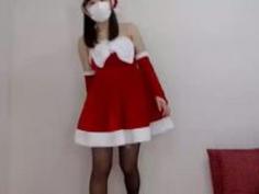 【LIVE】エッチなコスプレ配信！サンタ服の素人娘が無邪気で鬼カワ♪