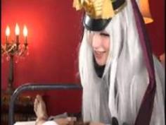 艦隊これくしょんコスプレのお姉さんが乳首舐め＆手コキで主観プレイ！