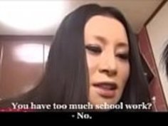 日本の足跡と若い息子