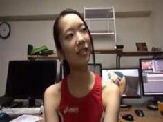 小顔モデル体型 元陸上部の美ボディOLをトレーニングウェアのままねぶり尽くす