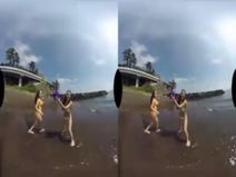 【VR】夏だ！ビーチだ！海で遊んで、イチャイチャラブラブ温泉旅行 2日目 ゴッドハンド 生中出しSEX編