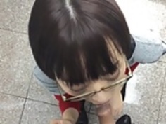 公共のディックをなめるとセックス、野外