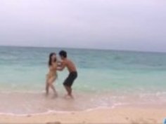 ブルネットひな前田のための屋外の性交の冒険