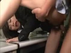 日本の黒いスーツオフィスレディぶっかけファック