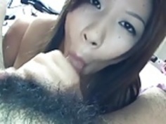 かわいいアジアのひよこフェラ