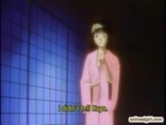 屋外でかわいい日本のアニメ、ホット乗馬コック