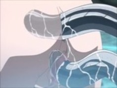 ウォーロックと彼の悪魔ホストによって違反のFeisty swordwoman