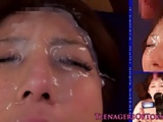 巨乳アジアのティーンハメぶっかけアクション