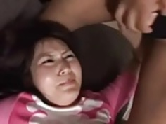 かわいい日本のティーンクリームパイ