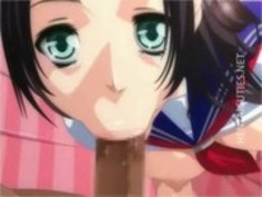 【３Dエロアニメ】巨乳黒髪のロリJKがフェラチオ愛撫でフル勃起させたチンコに滅多刺し調教で絶叫！