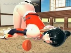 オーガズムに達するために性交機を用いて角質変態少女