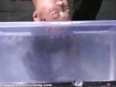 ティーンTigerrsサスペンションボンデージと水拷問breathplay