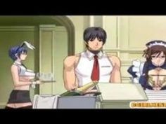 エロアニメ 爆乳 メガネ 乳 バニー