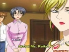 日本のエロアニメコックを吸ってからのぞかせ