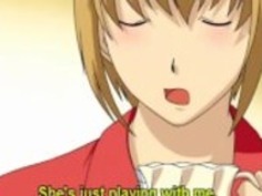 変態ブルネットは深くフェラを与えます