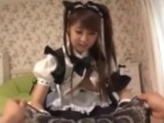 エロ衣装日本のティーンメイドベイブ