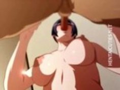 ブルネットの3D変態雌犬は、ディックを吸う