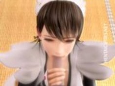 その他の特徴の3Dエロアニメメイドしゃぶりコック