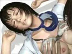 かわいい3Dアニメの女の子がcuntラビングを取得