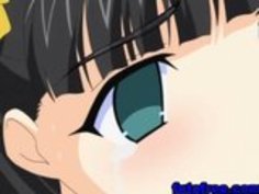 ディルドにストラップを持つ3つの裸のエロアニメの女の子