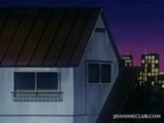 アニメ金髪の赤ん坊がベッドで裸でキャッチ