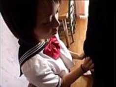 検閲された日本の女の子のパンティージョブassjob