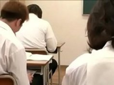 【北川美緒】高飛車な美女教師が上司に脅されベロキスかまされて３Ｐ陵辱！