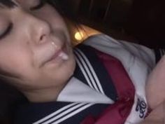 【森川涼花】清楚でエロい制服姿のJK女子高生、森川涼花のフェラ口内射精プレイエロ動画！！