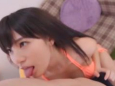 【高橋しょう子】上目遣いがエロい巨乳グラビアアイドルの濃密フェラチオ！