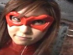 柚木ひかる　バイブを挿入された状態で戦闘員と対決するヒロイン