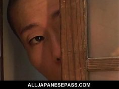 Gorgeous Japanese Cougar Nana Nanami soaps up her sexy body