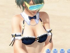 デッドオアアライブエクストリーム　ヴィーナスバケーション　たまき　スイカ割り おつまみピンチョイス　水着