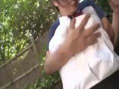 ずぶ濡れ巨乳美人水責めイラマチオ