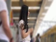 プロ痴漢師たちの餌食となり犯されまくる清楚な美女を撮影した投稿映像