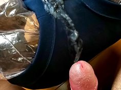 ブルマ擦り付け電マ オナニー