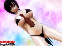 マイクロビキニ美少女のパイズリ②