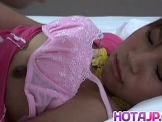 Junna Kawai sucks dong and gets cum on big ass