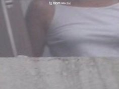 着衣おっぱい　街撮り