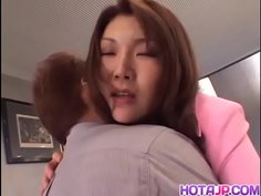 Missionary penetration delight for Maria Fujisawa during couch sex - More at hotajp com