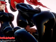 顔面騎乗しながらパイズリ