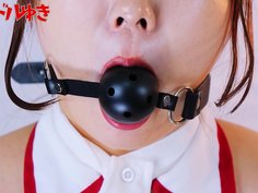 ボールギャグ　口枷　クソドルゆき
